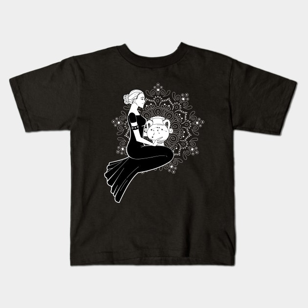 Aquarius Kids T-Shirt by lilichan